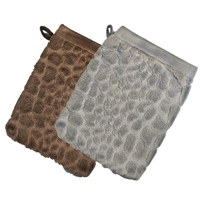 Gant de toilette 15x20 - marron