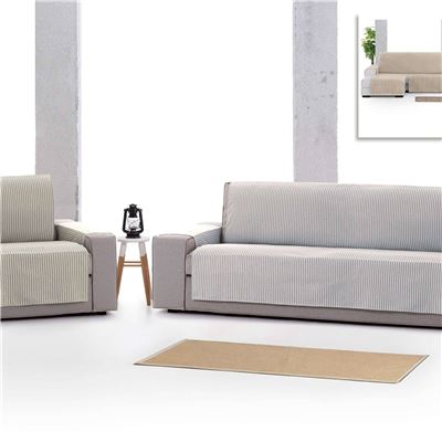 protège canapé 115x220 - gris perle