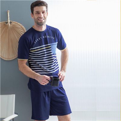 Pyjashort M - bleu marine