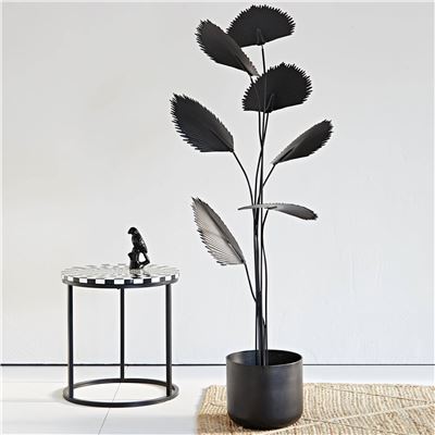 Plante en métal noir - noir