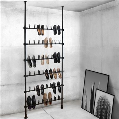 Rangement chaussures h165-300cm - noir
