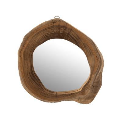 Miroir en tek 29cm - marron