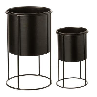 Cache-pot noir h19cm - noir