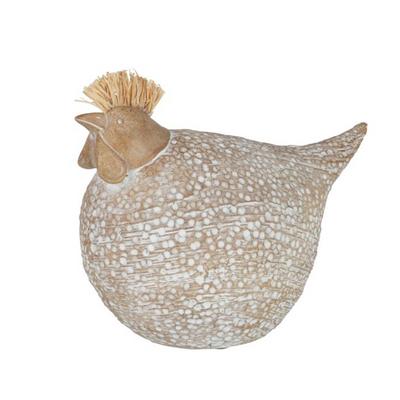 Poule h17cm - beige