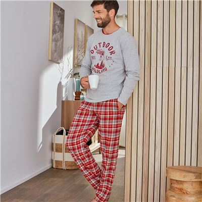 Pyjama XXL - gris chiné