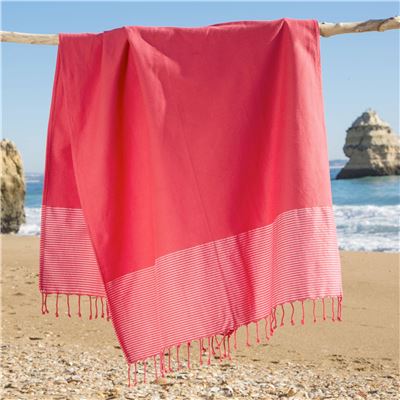 Fouta 100x200 - rose framboise