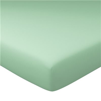 Drap-housse grand bonnet 90x200x32 - vert jade