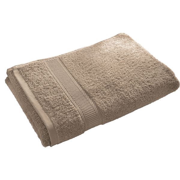 Lot de 2 serviettes de bain coton 420 gm² TERTIO® - écru