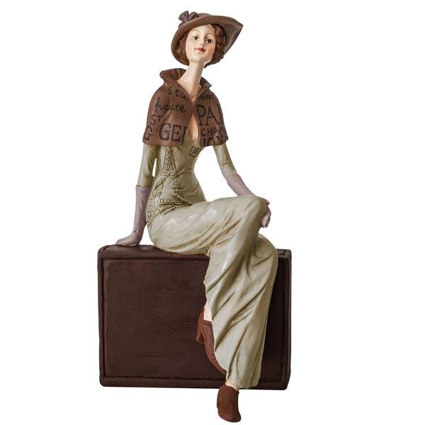 Statuette décorative femme assise
