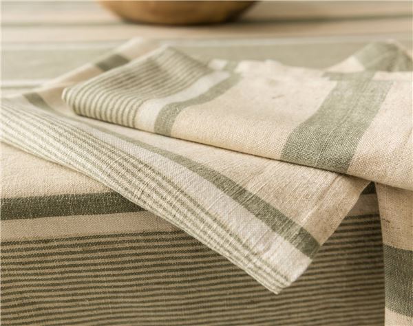 Serviettes en lin, serviettes en coton de haute qualité en tissu