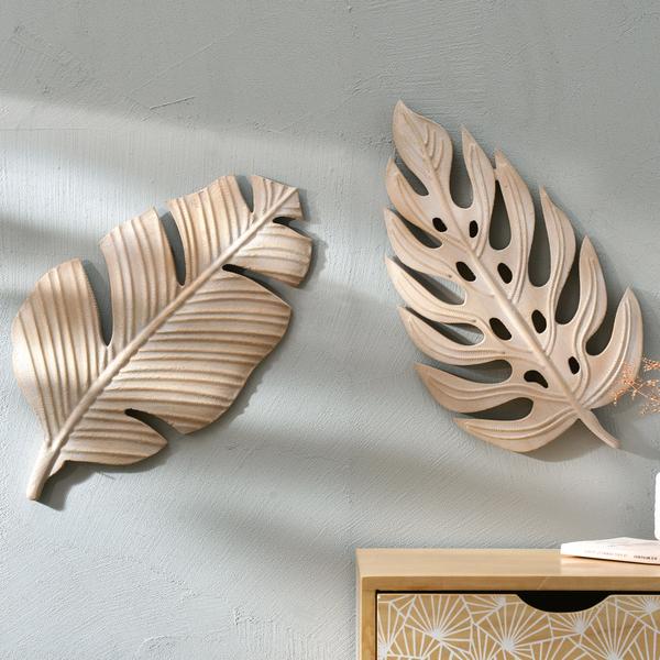 Feuille en bois décorative