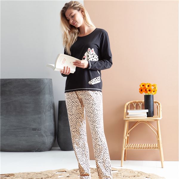 Pyjama femme imprimé léopard ou zèbre