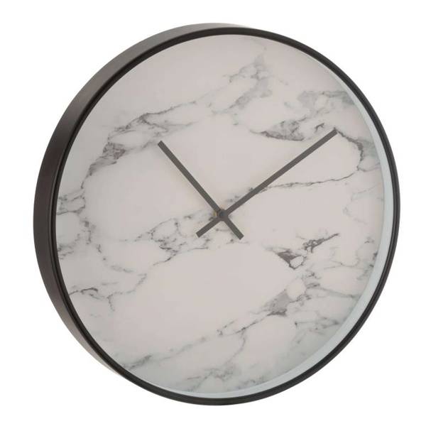 Horloge ronde effet marbre
