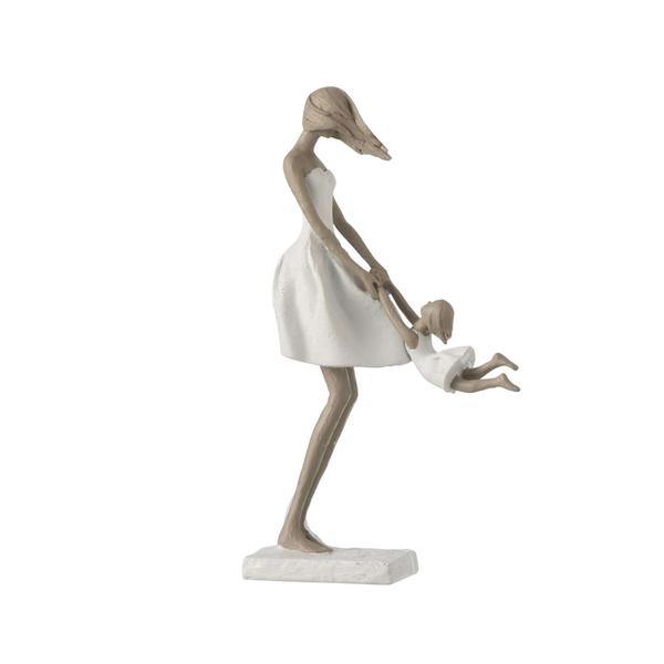Statuette mère et petite fille jouant