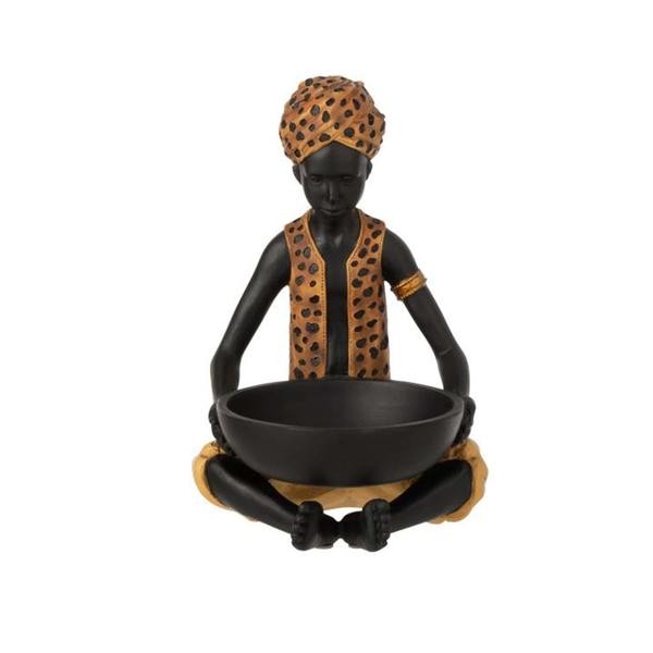 Statuette garçon assis
