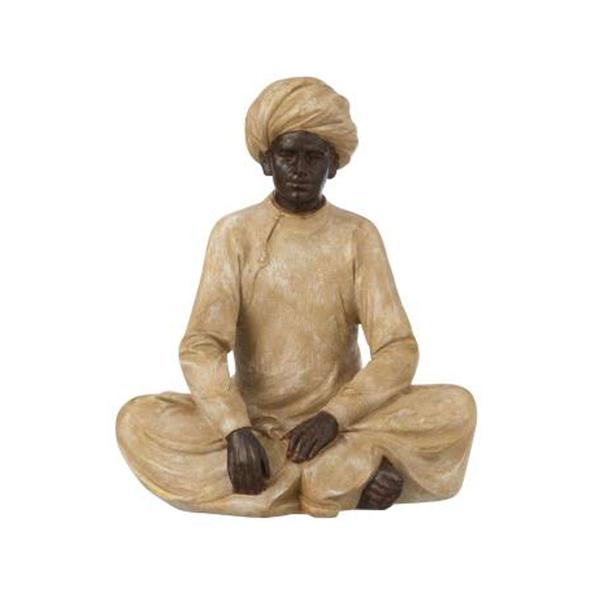 Statuette personnage indien assis