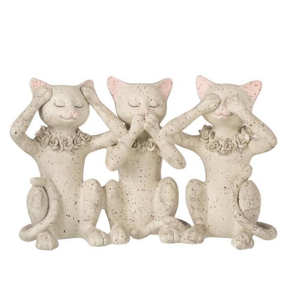 Statuette 3 chats de la sagesse