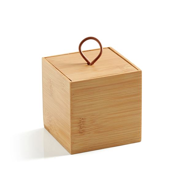 Petite boîte de rangement en bambou 2ass en bambou - L'Incroyable