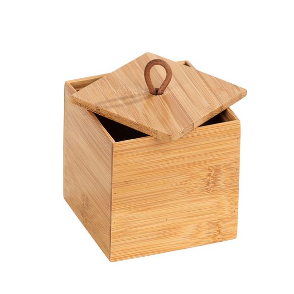 Petite boîte de rangement en bambou 2ass en bambou - L'Incroyable