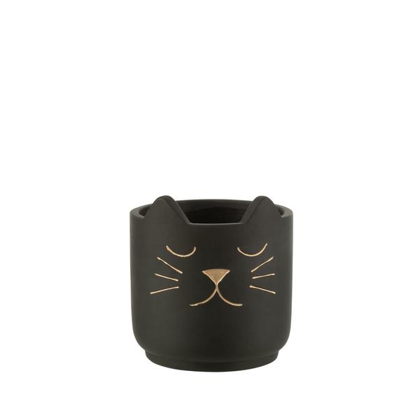Cache-pot motif chat