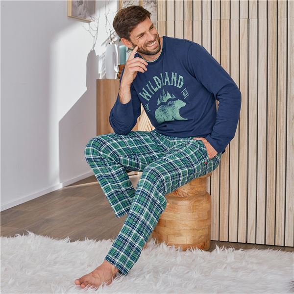 Pyjama homme à carreaux - BECQUET CRÉATION