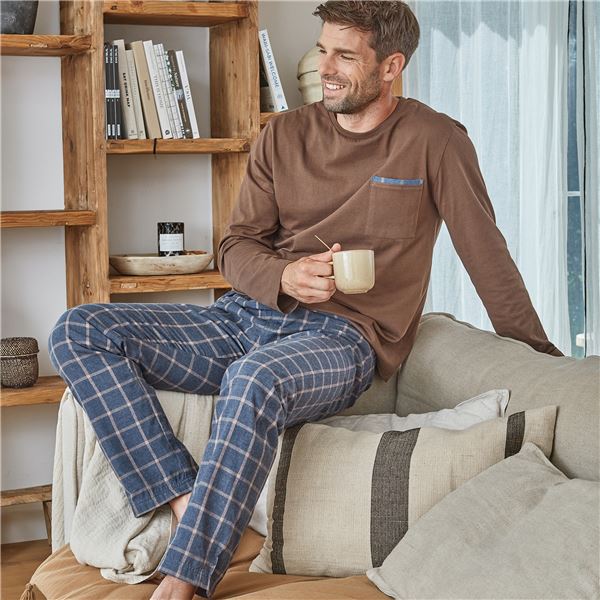 Pyjama homme à carreaux - BECQUET CRÉATION